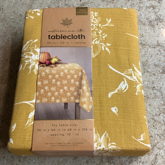 NWT from the hearth 60 x 120 Fall Table Cloth - Picture 1 of 5